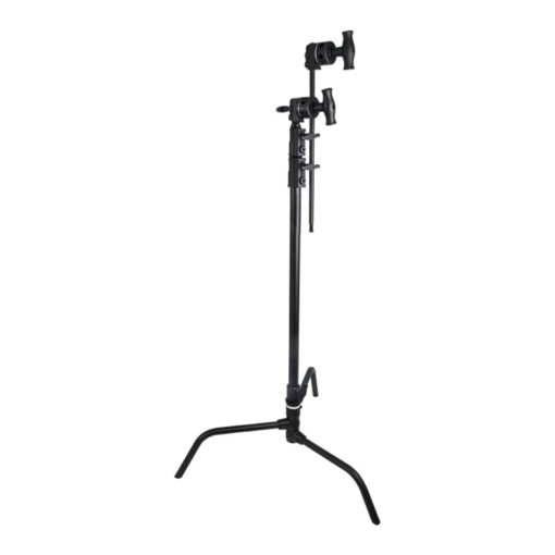 KUPO 40" C-Stand | Turtle Base with Quick-Lock | black - KIT, incl. Extension Arm and Grip Head