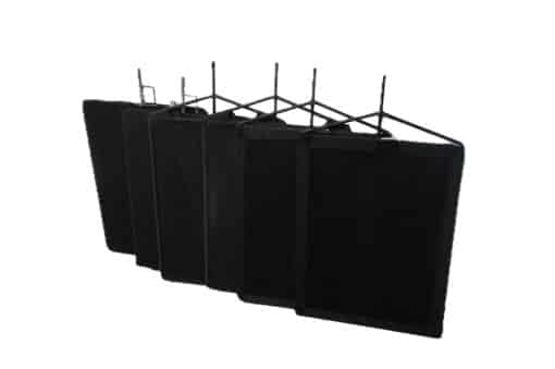 18" x 24" Solid Black Flag Set - Image 2