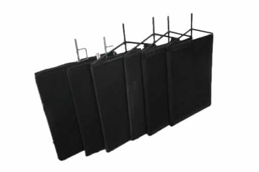 18" x 24" Solid Black Flag Set - Image 3