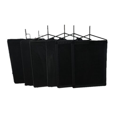 18" x 24" Solid Black Flag Set - Image 5