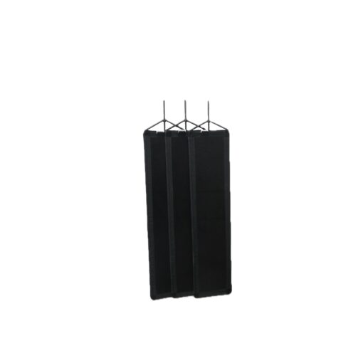 10" x 42" Solid Black Flag CutterFlag Set