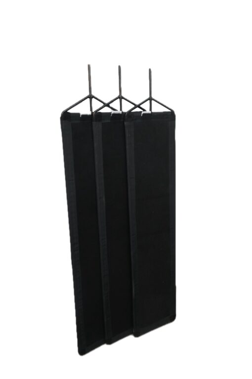 10" x 42" Solid Black Flag CutterFlag Set - Image 3