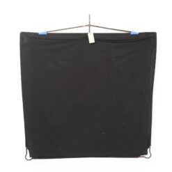 48" x 48" Solid Black Flag Floppy Cutter with wings