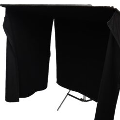 48" x 48" Solid Black Flag Floppy Cutter with wings - Image 4