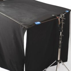 48" x 48" Solid Black Flag Floppy Cutter with wings - Image 2