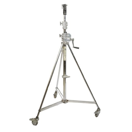 Manfrotto 087NW Wind Up Stand silver with wheels