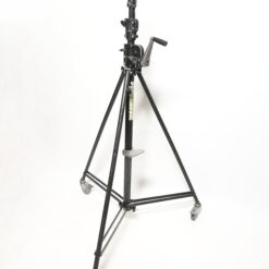 Manfrotto 087 black with wheels Wind Up Stand - Image 4