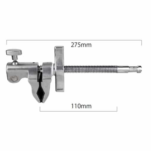 KUPO 4" SUPER VISER CLAMP - END JAW with 16mm socket