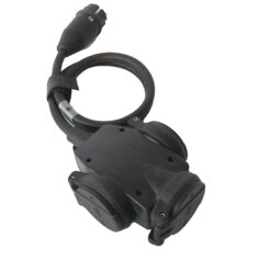Schuko extension 1m cable with 3-way coupling H07RN-F 230V / 16A / 2.5mm²