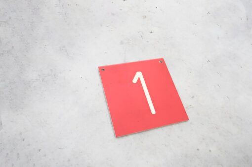 PVC / plastic identification labels 10x10cm in red - Image 5