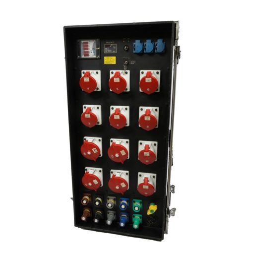 INDU Distribution box 400A Powerlock with flightcase