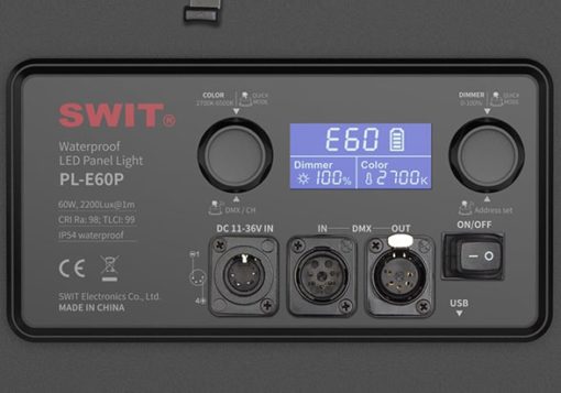 SWIT - Waterproof 3rd Generation, TLCI-99 60W LED Panel Light, V-Mount - EX- DEMO - Image 3