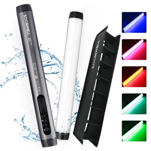 SOONWELL MT1 LED Video Light Tube RGBW IP68 Waterproof SET of 4 Tubes