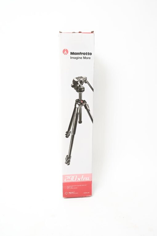 Manfrotto 290 Xtra Alu 3-Section Tripod Kit with 128RC Fluid Head - Image 8