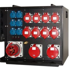Stackable Mobile 63 amp power distributor 114-05-337