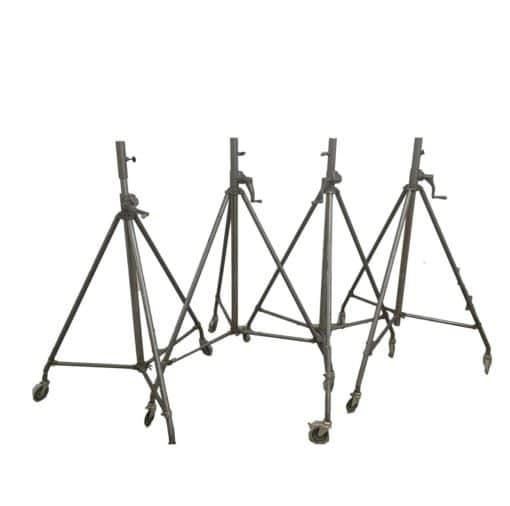 4 pcs. Matthews Stand Heavy Duty Silver with wheels