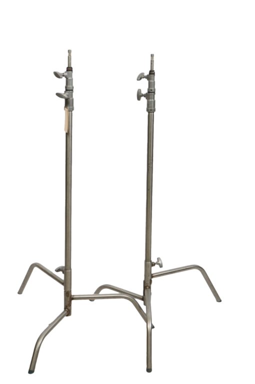 Set of 2 40" C-Stand | Sliding Leg silver - Image 4