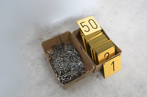 PVC / plastic identification labels 10x10cm in yellow - Image 3
