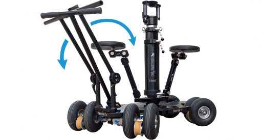 Panther Twister Dolly with pneumatic+track wheels